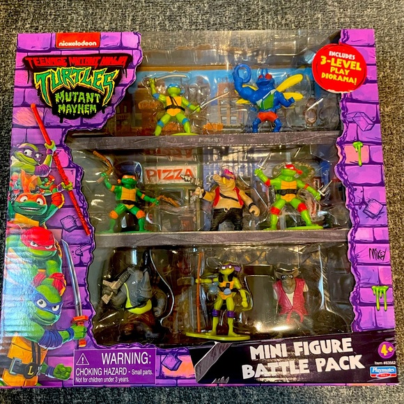 Teenage Mutant Ninja Turtles: Mutant Mayhem Mini Figure Battle Pack (8 figures) - Picture 1 of 6